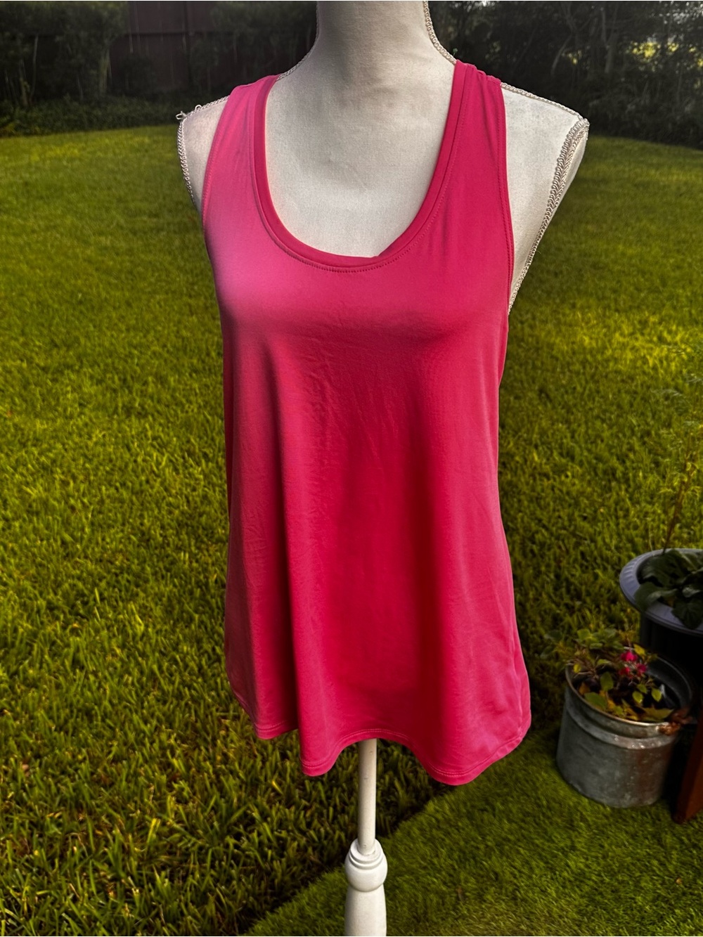 Athletic Works Hot Pink Scoop Neck Tank Top